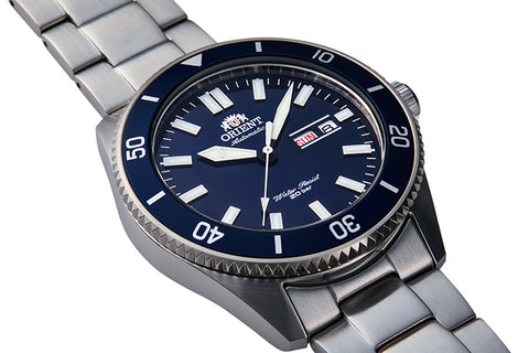 Kanno RA-AA0009L19A | RA-AA0009L. A blue dial automatic dive watch of 44mm case size, 200m water resistance and screw down crown. Shop now on orientwatch.in