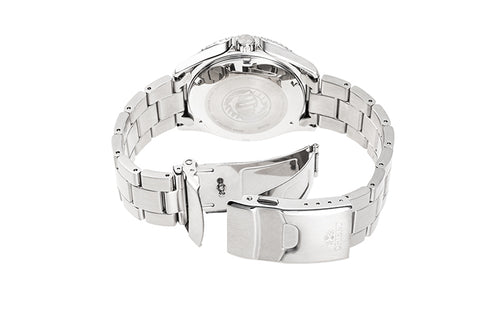 Kamasu II RA-AA0810N19B | RA-AA0810N stainless steel bracelet fitted with safety foldover clasp and push button