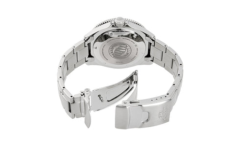 Kanno RA-AA0912B19B | RA-AA0912B stainless steel bracelet fitted with safety foldover clasp and push button 
