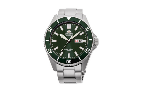 Kanno RA-AA0914E19B | RA-AA0914E. A green dial automatic dive watch of 44mm case size, 200m water resistance and screw down crown. Shop now on orientwatch.in