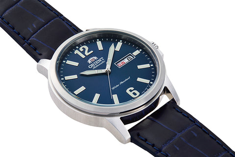 Camper RA-AA0C05L19B | RA-AA0C05L. A blue dial automatic sports watch with 41.6mm case size, date window and featuring arabic numerals fitted with a leather strap. Shop now on orientwatch.in