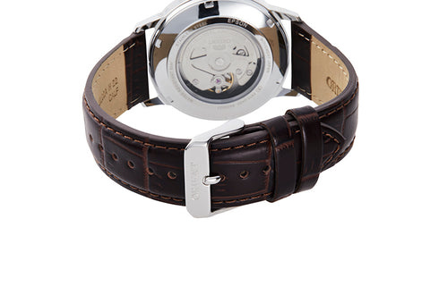 Symphony III RA-AC0F07S10B | RA-AC0F07S brown leather strap fitted with stainless steel buckle