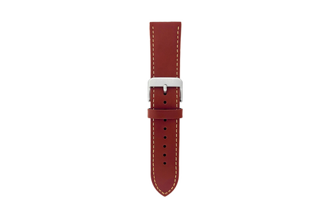 Brown Leather Strap w/ Orange Stitching | 22mm – Torgoen